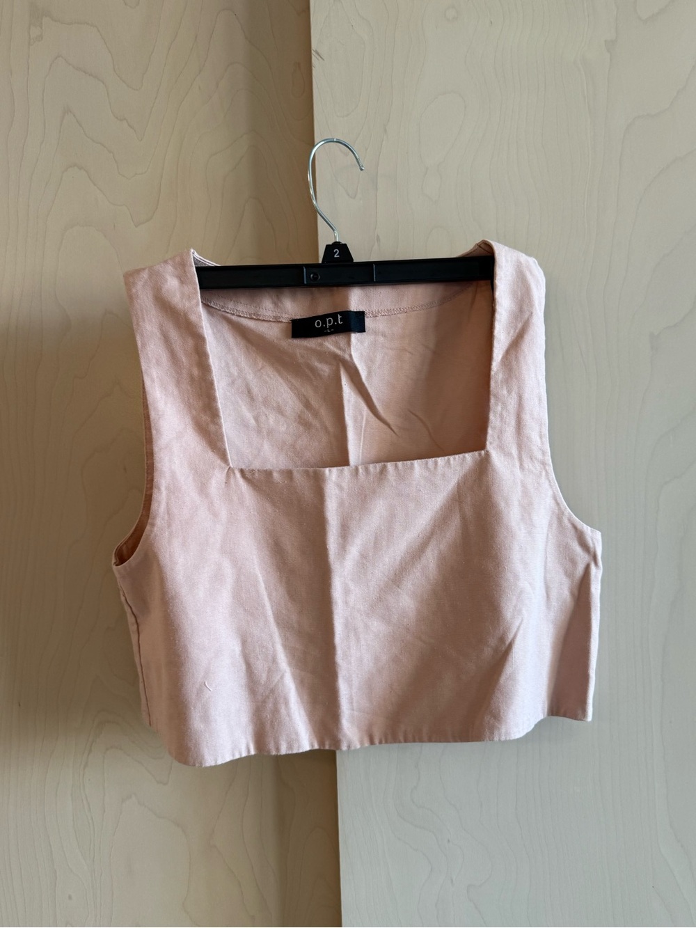 Women's Blush Square-Neck Crop Top (comes with shorts)